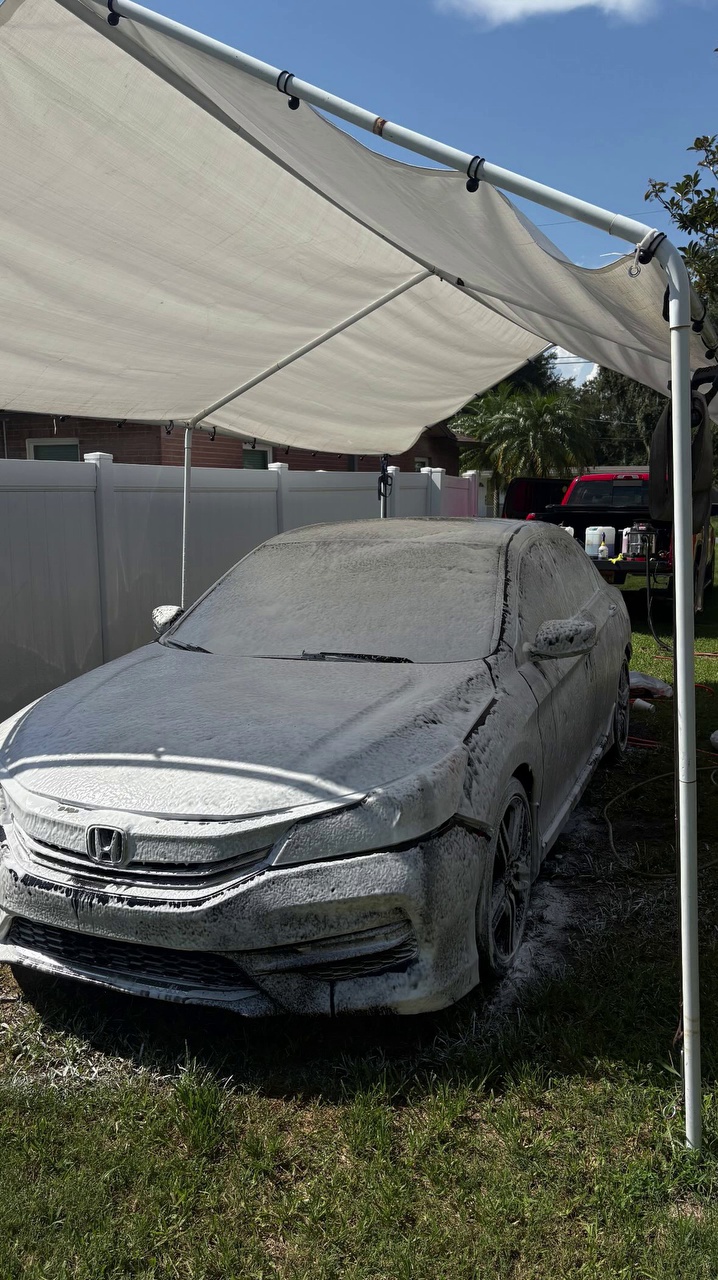 Grey Sedan Canopy Foam