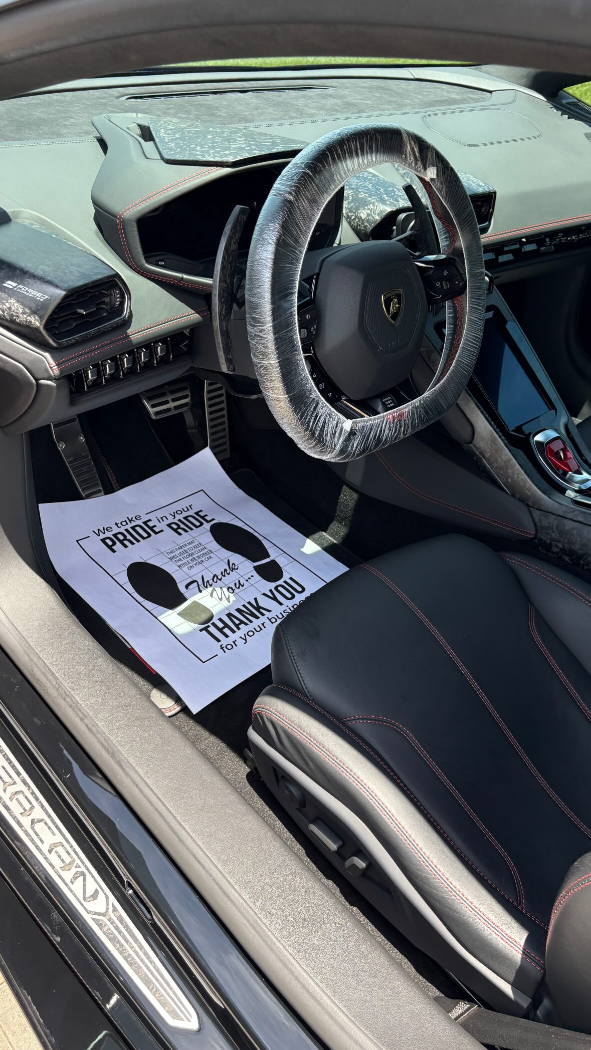Clean detailed Lexus driver seat